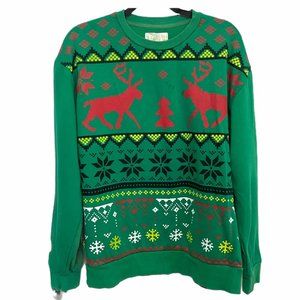 Green Ugly Christmas Sweater Size Large
